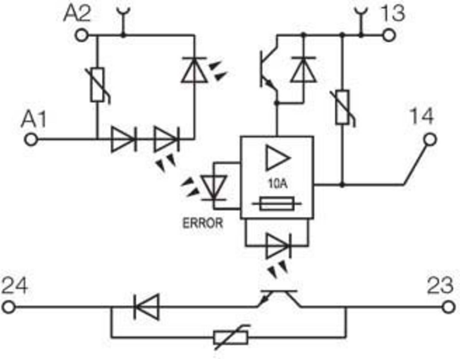 Weidmüller Halbleiterrelais 8937940000 10 A Schaltspannung (max.): 33 V/DC 1 St.-2