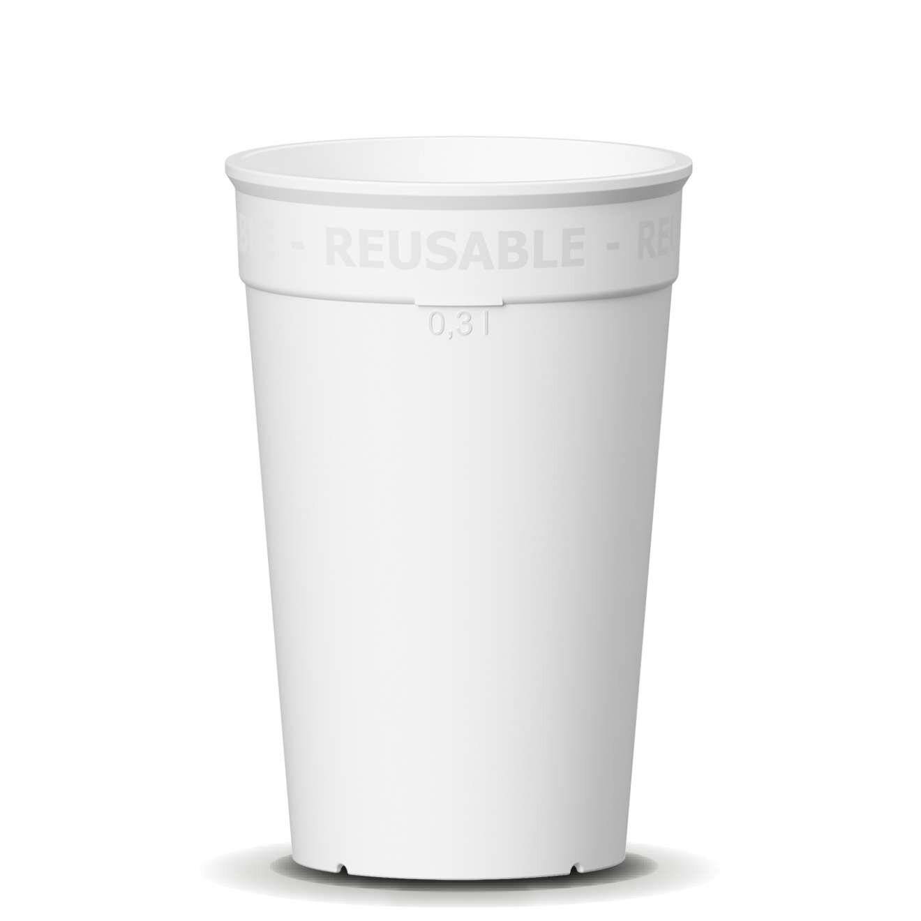 emissimo Coffee to go Mehrweg Becher weiß 0,3l - 380ml-0