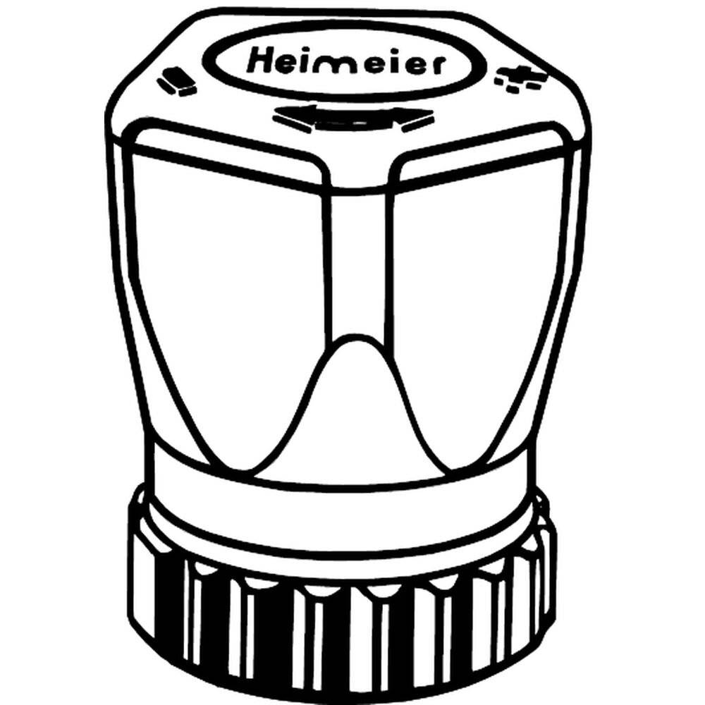 IMI/HEIMEIER Handregulierkappe HEIMEIER 2001-00.325 weiss, mit Raendelmutter-1