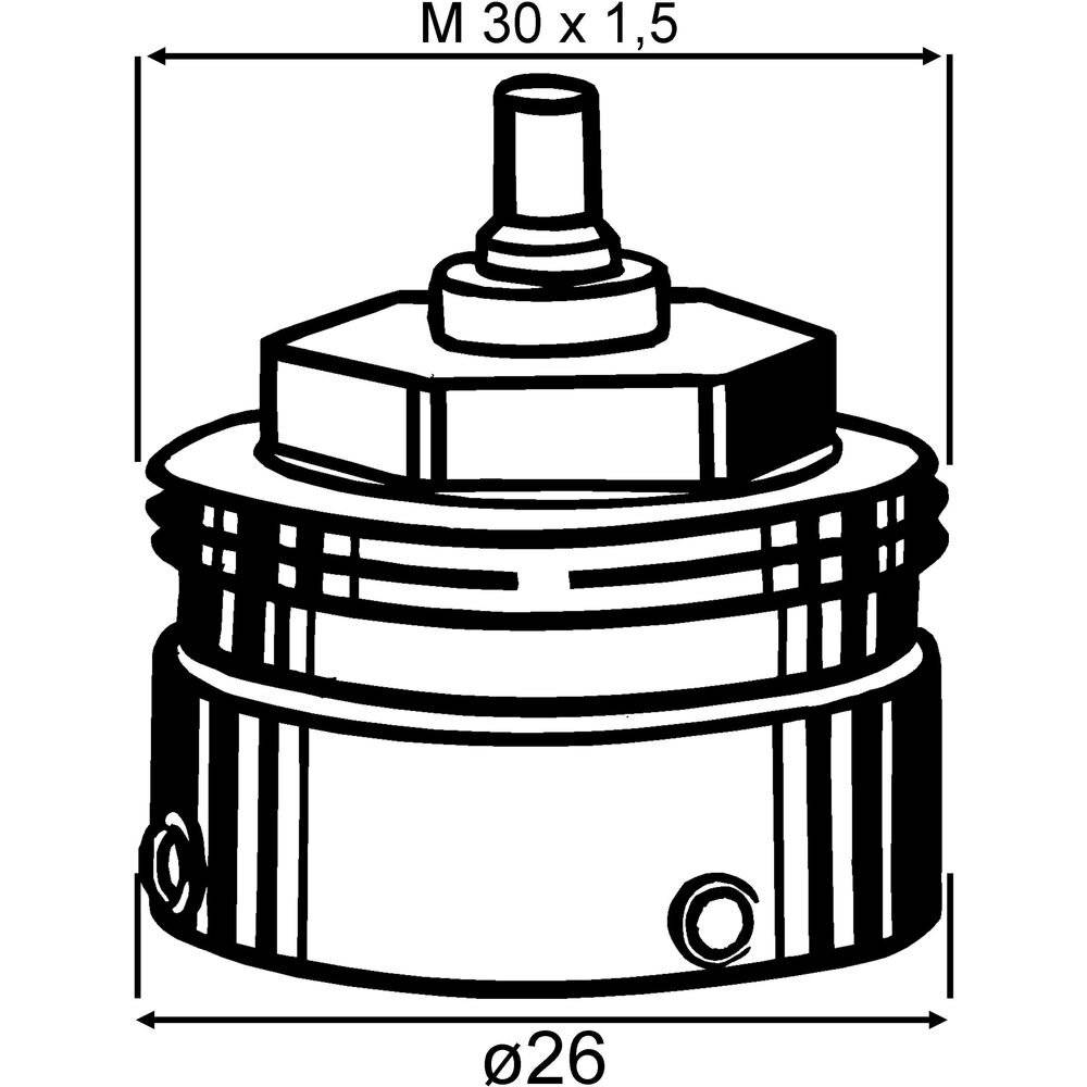 IMI/HEIMEIER Adapter HEIMEIER fuer Fremdfabrikate Danfoss-Adapter RAVL, Nr.9700-24.700-1