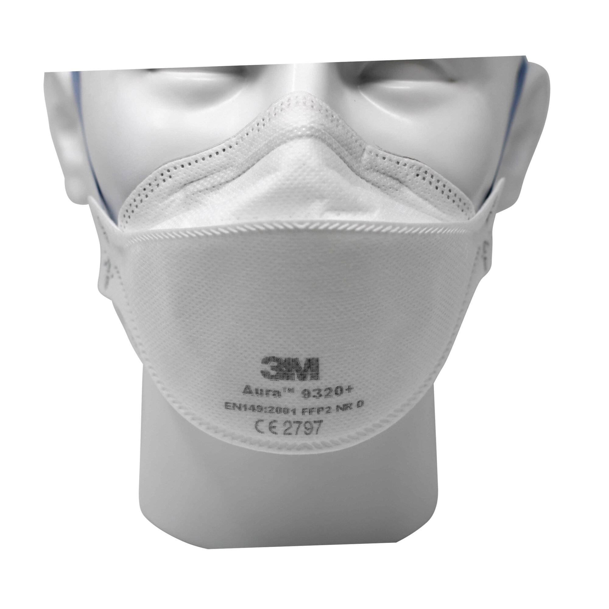 3M Aura 9320+ FFP2 Atemschutzmaske NR D ohne Ventil AGW 10-0