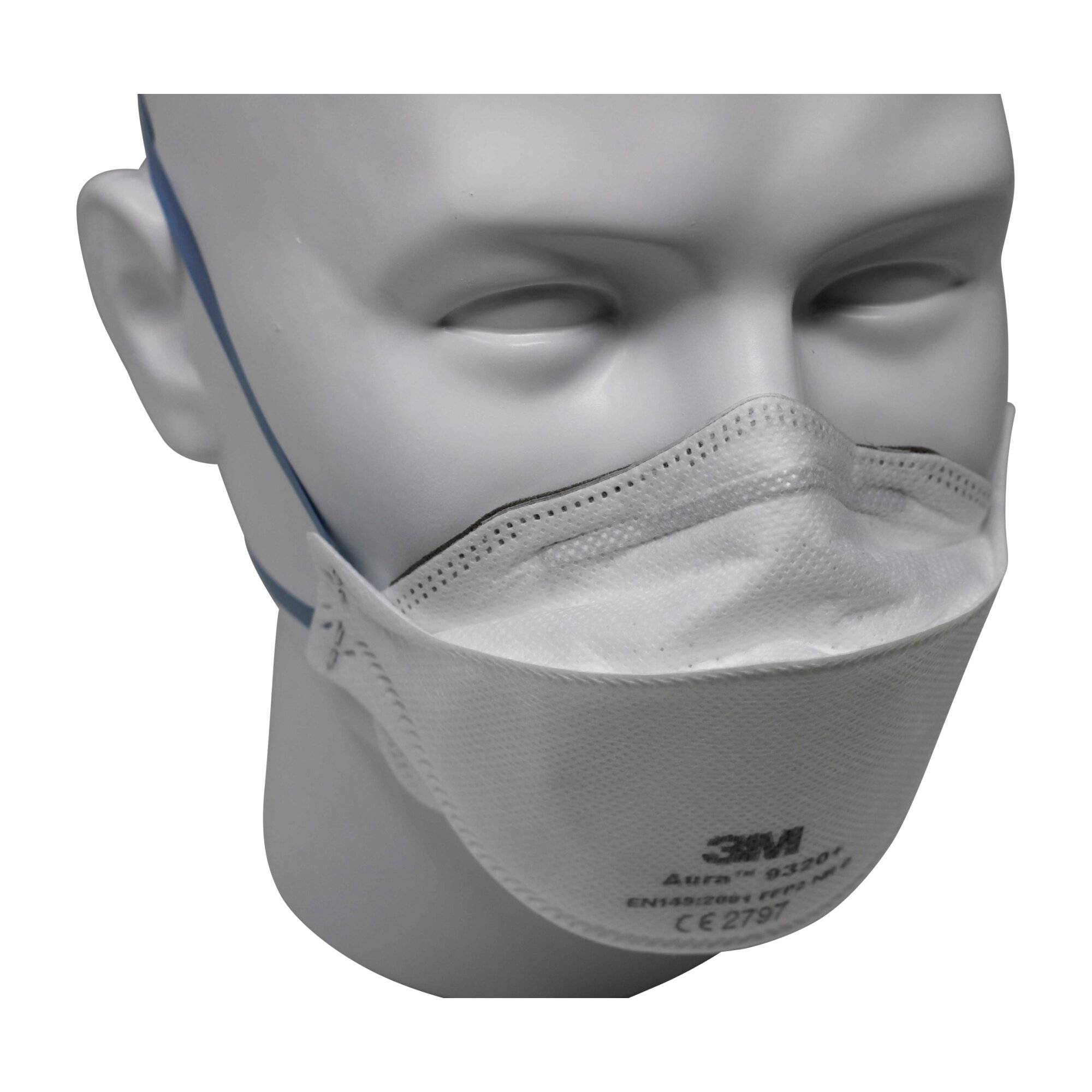 3M Aura 9320+ FFP2 Atemschutzmaske NR D ohne Ventil AGW 10-2
