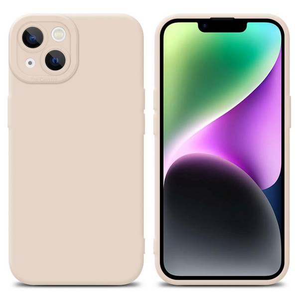 Cadorabo Hülle für Apple iPhone 14 Schutz Hülle in Rosa TPU Silikon Etui Case Handyhülle