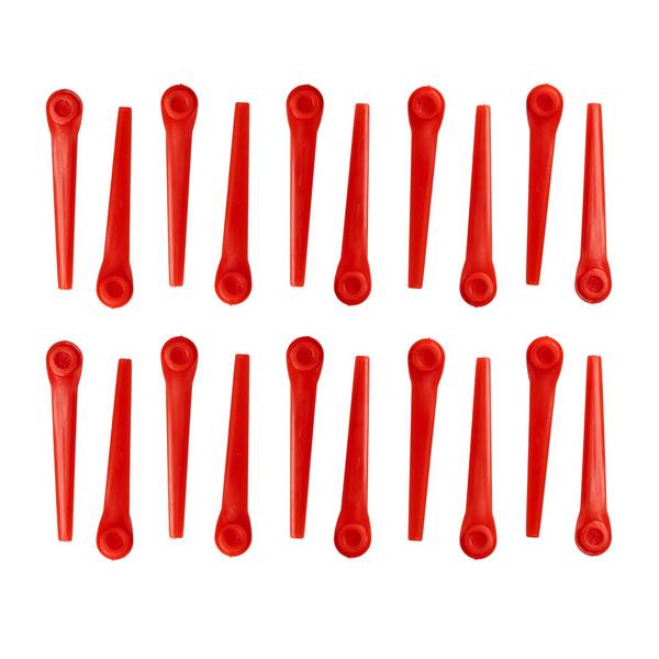vhbw 20x Ersatz-Messer kompatibel mit Gardena AccuCut 2417-20 | 2417, 400Li 8840, 400Li 8840-20 Rasentrimmer -