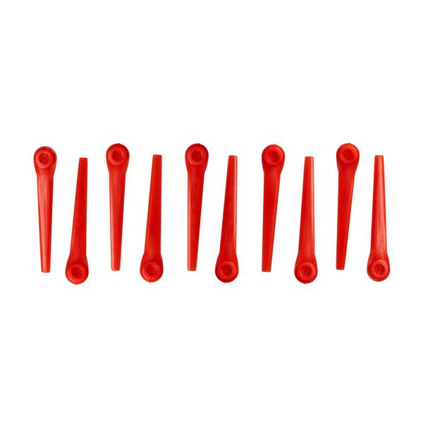 vhbw 10x Ersatz-Messer Ersatz für Gardena RotorCut 5368-20 für Rasentrimmer | Ersatzklinge, Orange, Kunststoff
