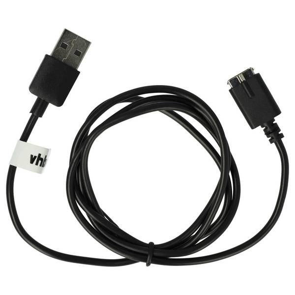 vhbw USB Ladekabel kompatibel mit Polar M430 Smartwatch Fitnesstracker | Ladestation Schwarz, 100 cm