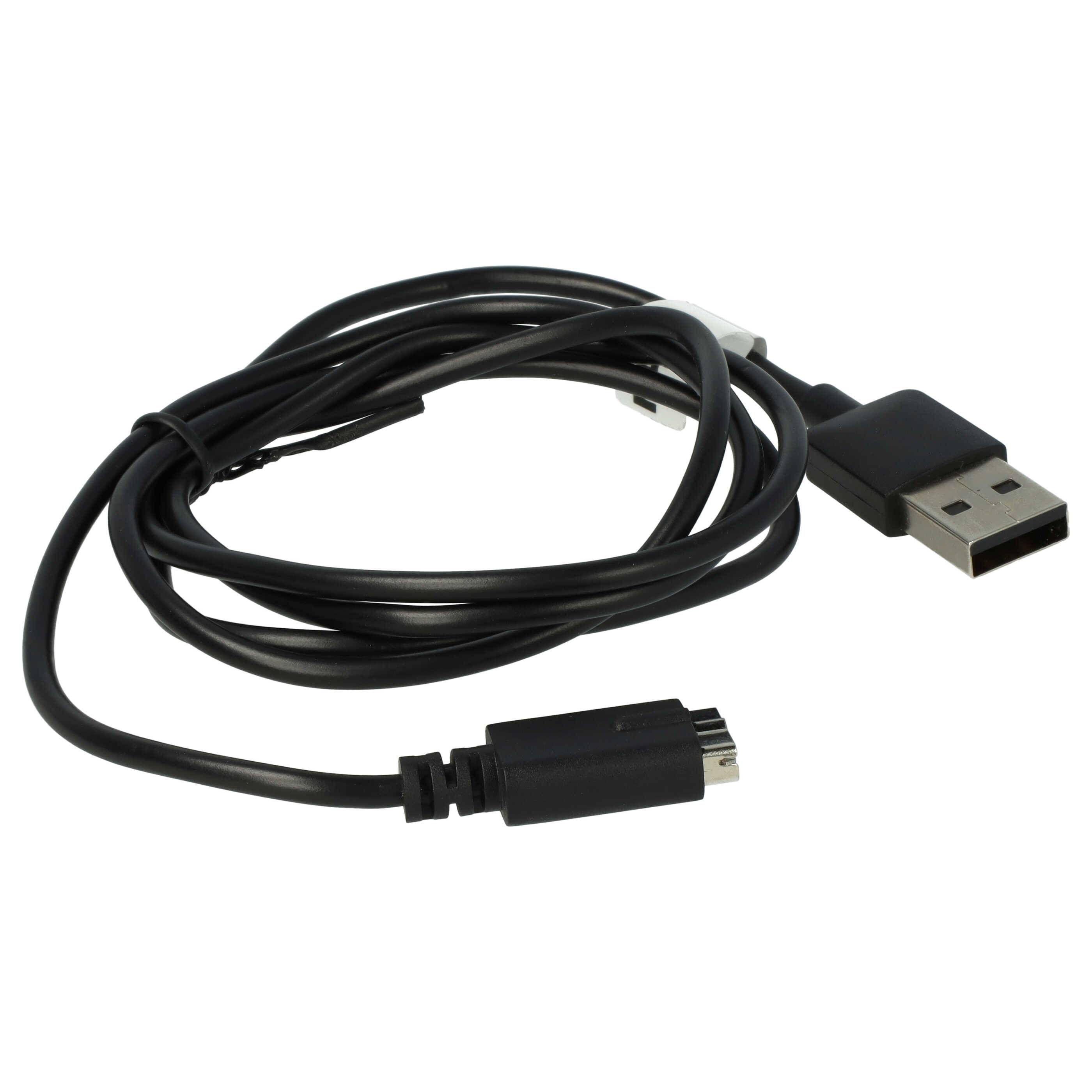 vhbw USB Ladekabel kompatibel mit Polar M430 Smartwatch Fitnesstracker | Ladestation Schwarz, 100 cm-1