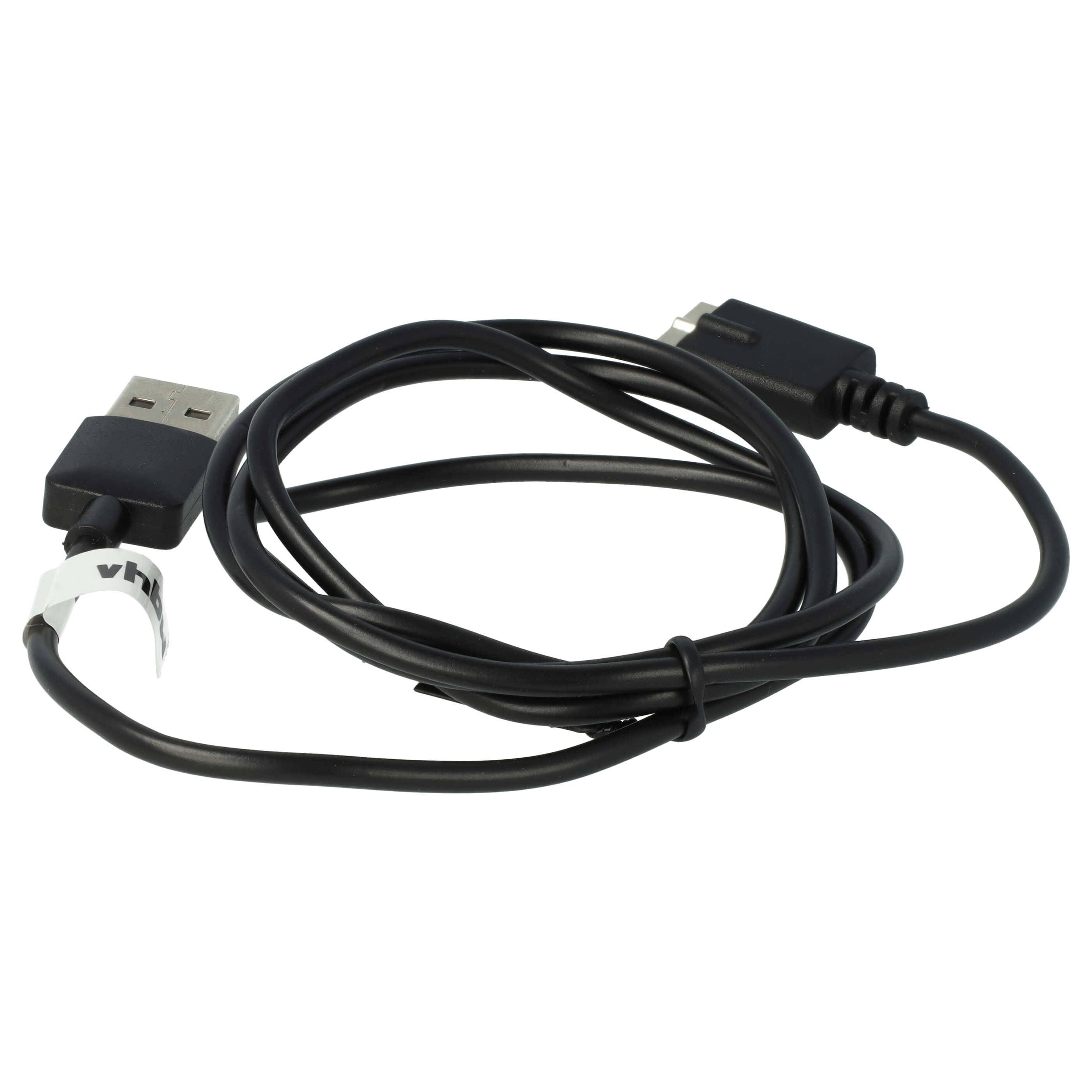 vhbw USB Ladekabel kompatibel mit Polar M430 Smartwatch Fitnesstracker | Ladestation Schwarz, 100 cm-3