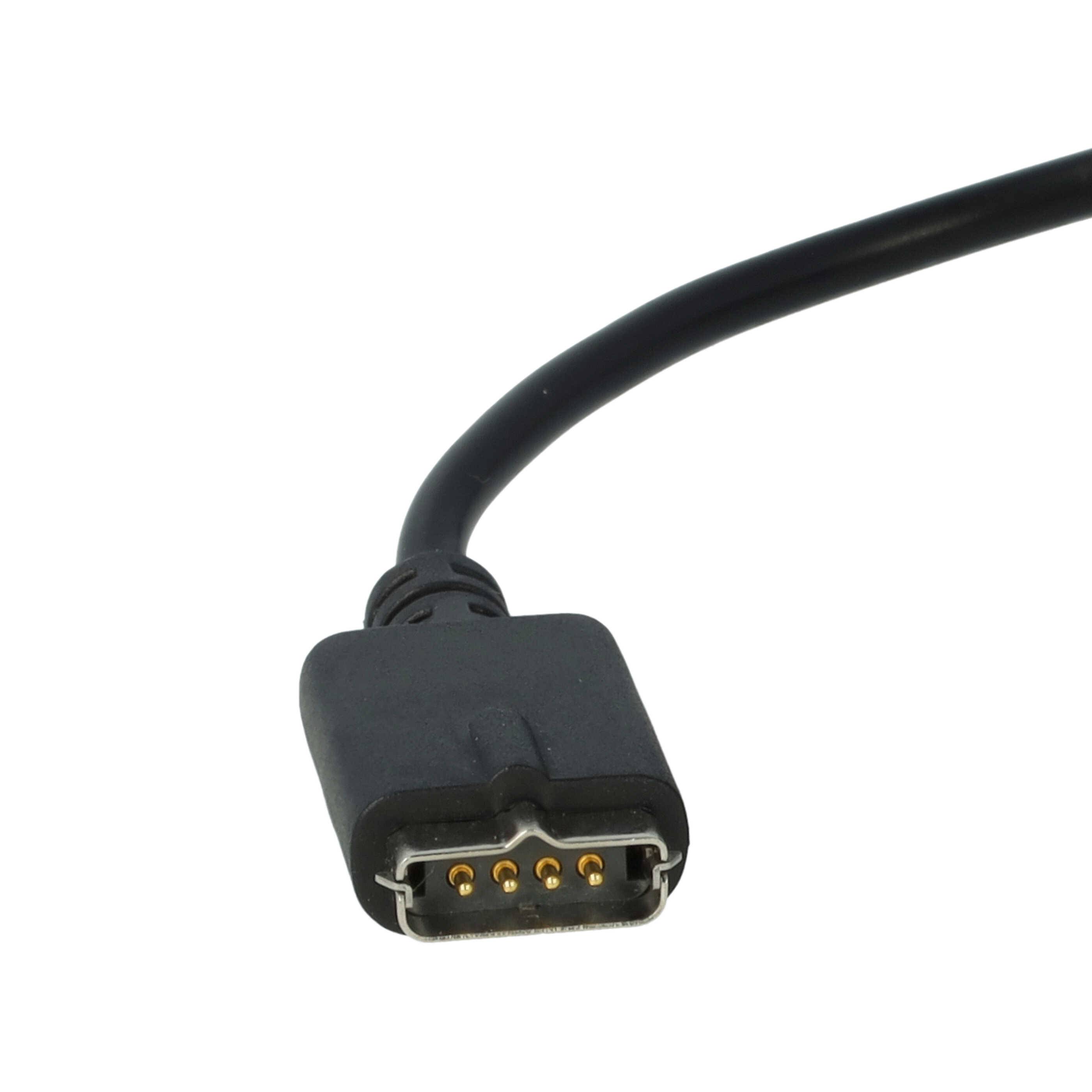 vhbw USB Ladekabel kompatibel mit Polar M430 Smartwatch Fitnesstracker | Ladestation Schwarz, 100 cm-4