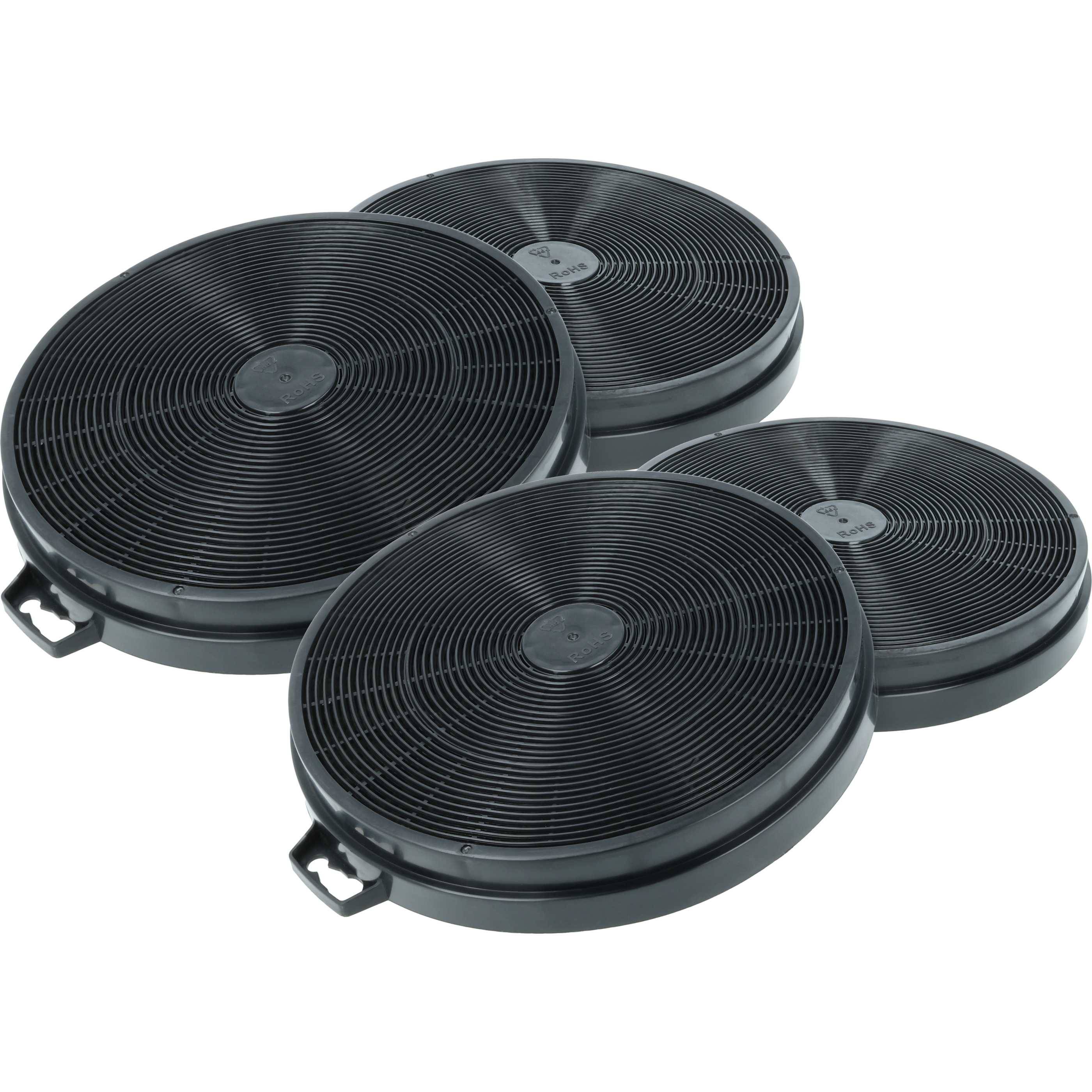 vhbw 4x Aktivkohlefilter kompatibel mit Elica 208163646602 | 208268646601, 208199546802, 208178846601 Dunstabzugshaube --0
