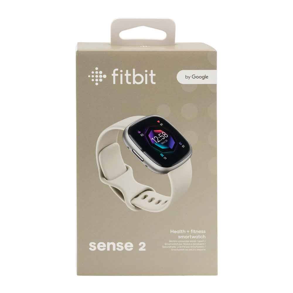 Fitbit Sense 2 Mondweiß / Aluminium in Platin-0