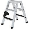 Stufen-Stehleiter CLIP-STEP beidseitig begehbar geriffelt 2 x 3 Stufen. MUNK 11121549