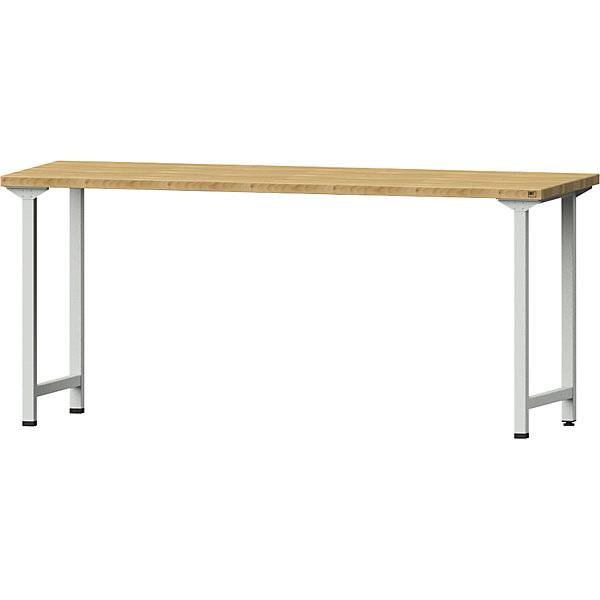 Werkbank Gestellbauweise Serie V Grundmodell BxT 2000 x 700 mm Buchemassivplatte Höhe 890 mm. Anton Kessel-0