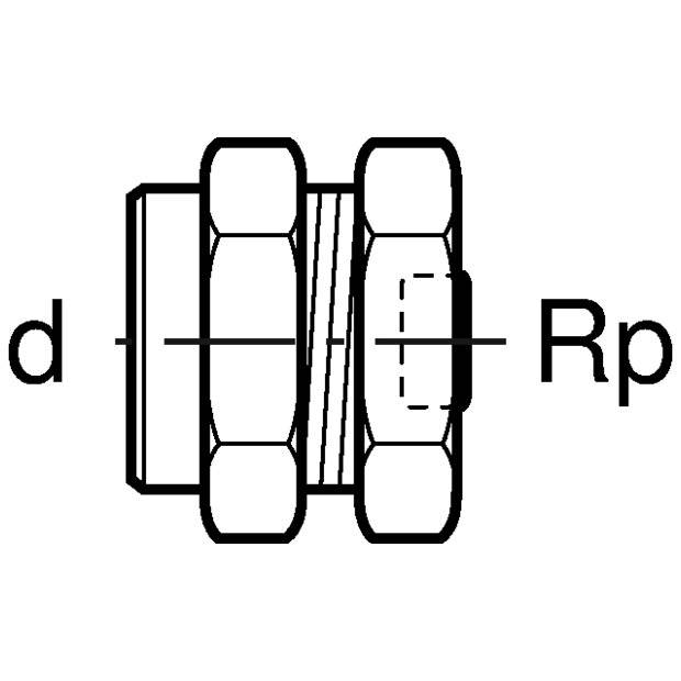 Geberit Mepla Abpressstopfen für Rohrende, D 20mm, Rp 1/2", Messing, 602485001-2