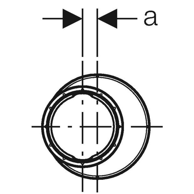 Geberit GE Silent-PP Reduktion, d75/50mm, exzentrisch, 1 Stk.-2