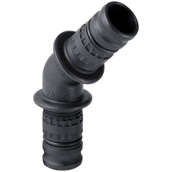 Geberit Mepla Winkel 45 Grad, DN 40, 50mm, PVDF, Schwarz, 626245005-1