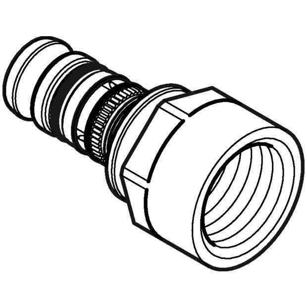 Geberit Mepla Übergang mit Innengewinde, D 32mm, Rp 1", Rotguss bleifrei-3