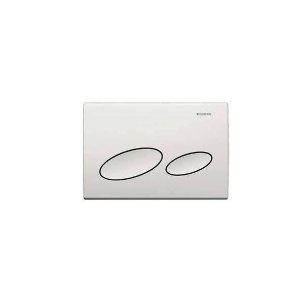 Geberit Betätigungsplatte Kappa20, 2-Mengen-Spülung, Kunststoff, Weiß, 115228111-1