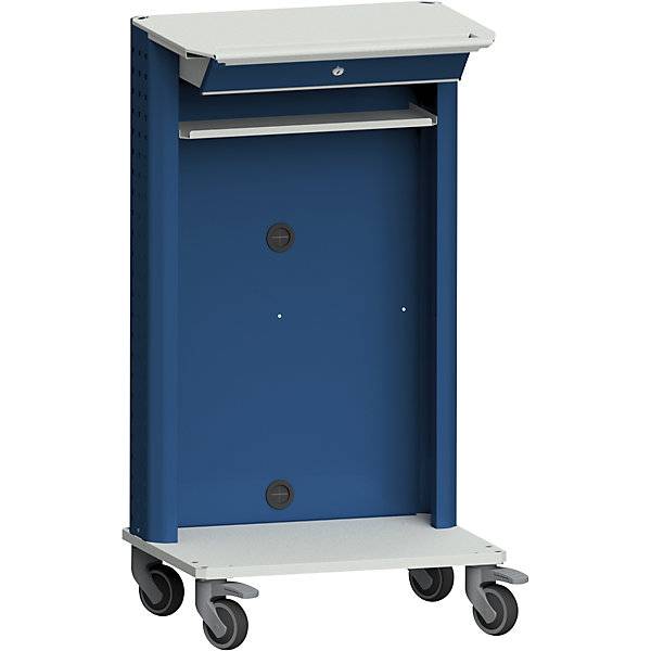 Laptop- / Gerätewagen mit Laptopfach grau / blau. Anton Kessel GmbH | Betriebseinrichtungen 48750249-0