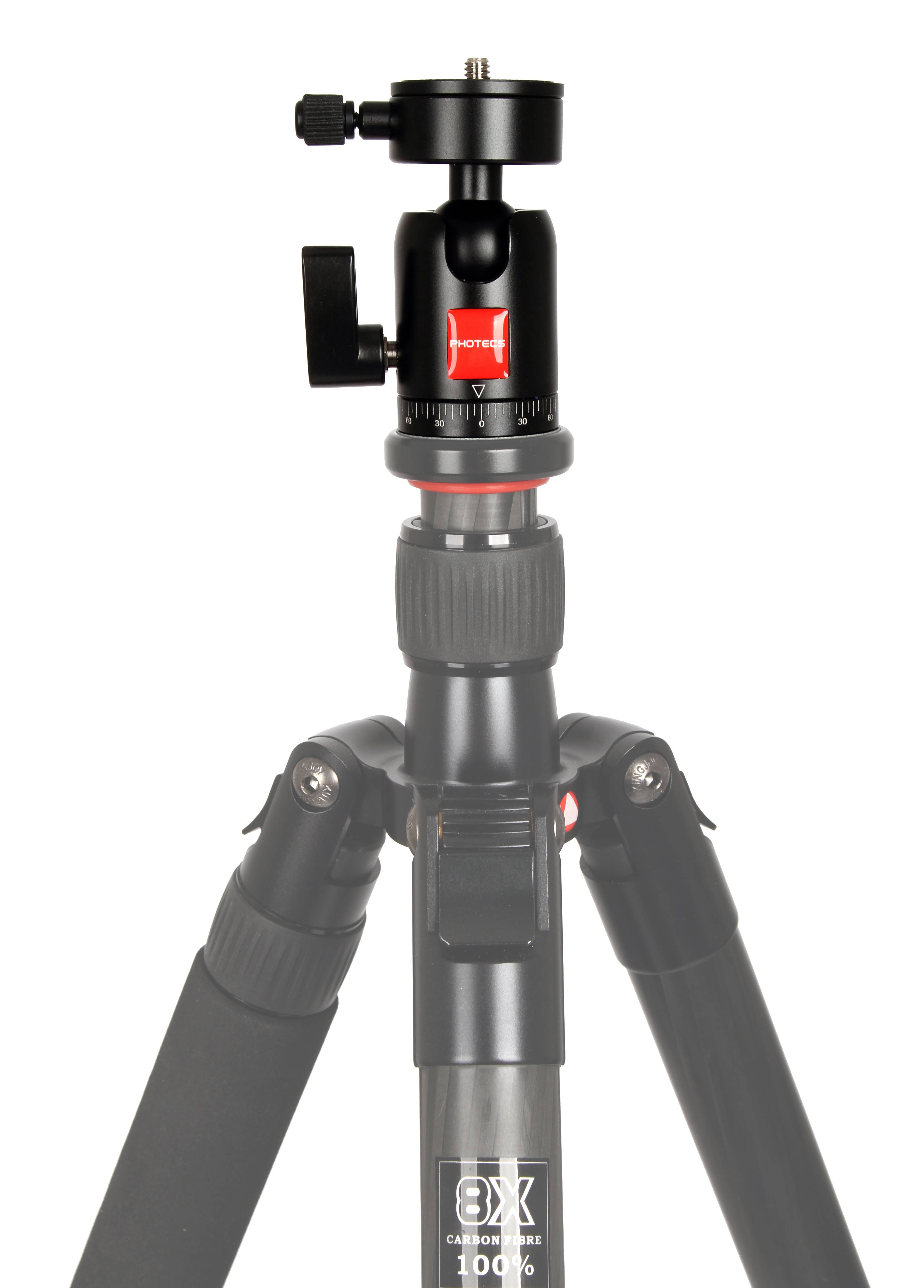 Photecs® Schnellwechsel-Stativkopf Pro V2, kompakter Kamera Stativkopf mit 3/8"-Anschluss-3