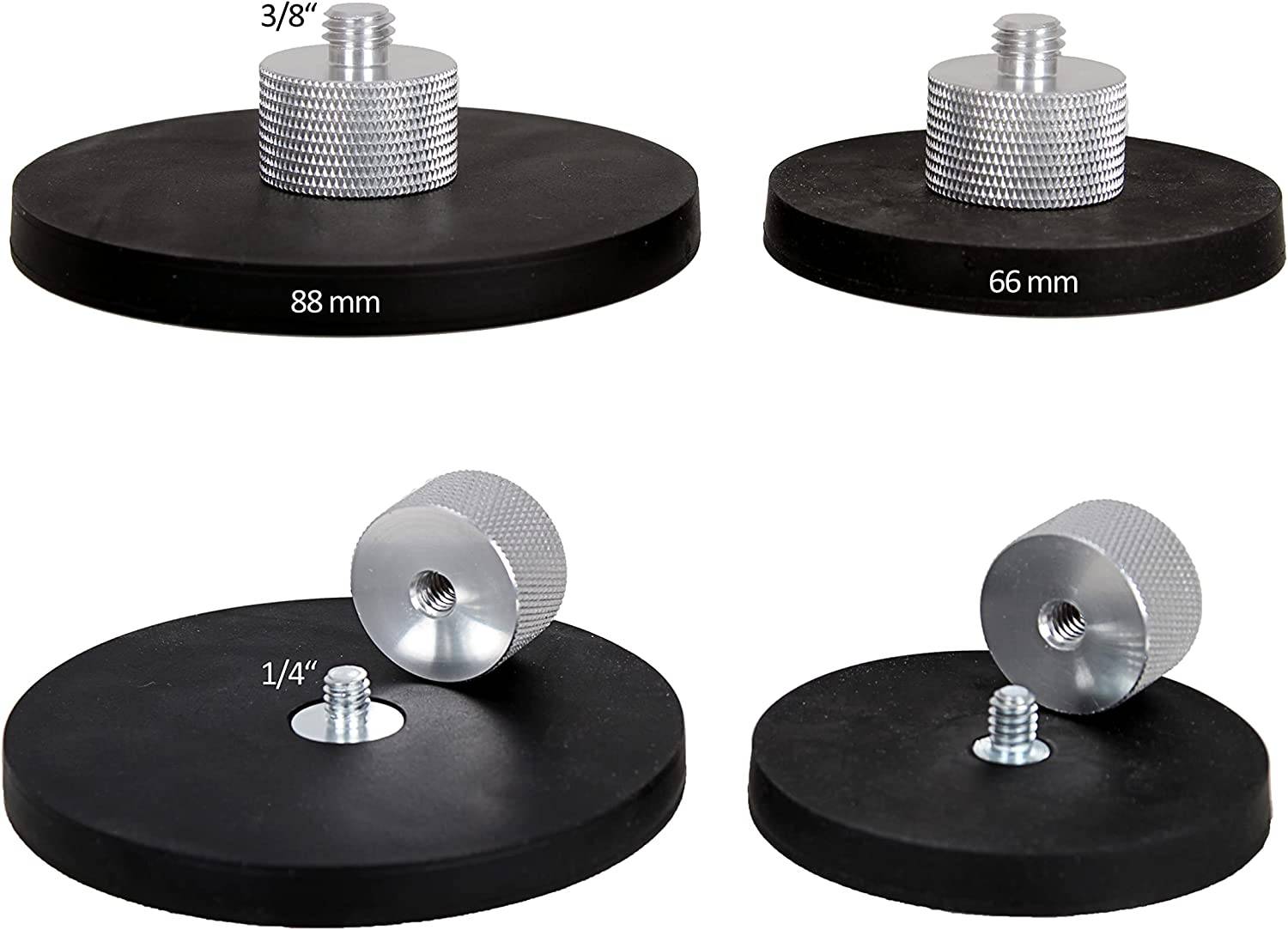 Photecs® Magnet-Halterung 66mm UNC 1/4" für Kamera, Action Cam/GoPro, Handy, Sensorik etc. (PMH-2)-1