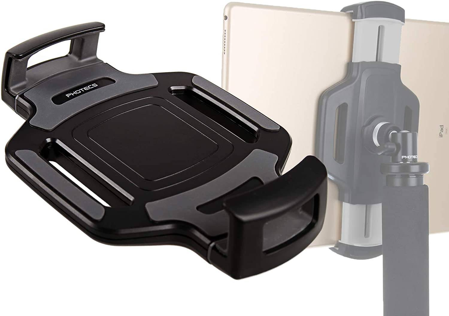 Photecs® Tablet Stativ Adapter Typ4 mit 1/4" Zoll Stativgewinde, f. Tablet-PC bis 14 Zoll-0