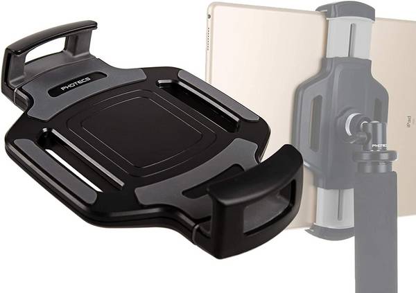 Photecs® Tablet Stativ Adapter Typ4 mit 1/4" Zoll Stativgewinde, f. Tablet-PC bis 14 Zoll