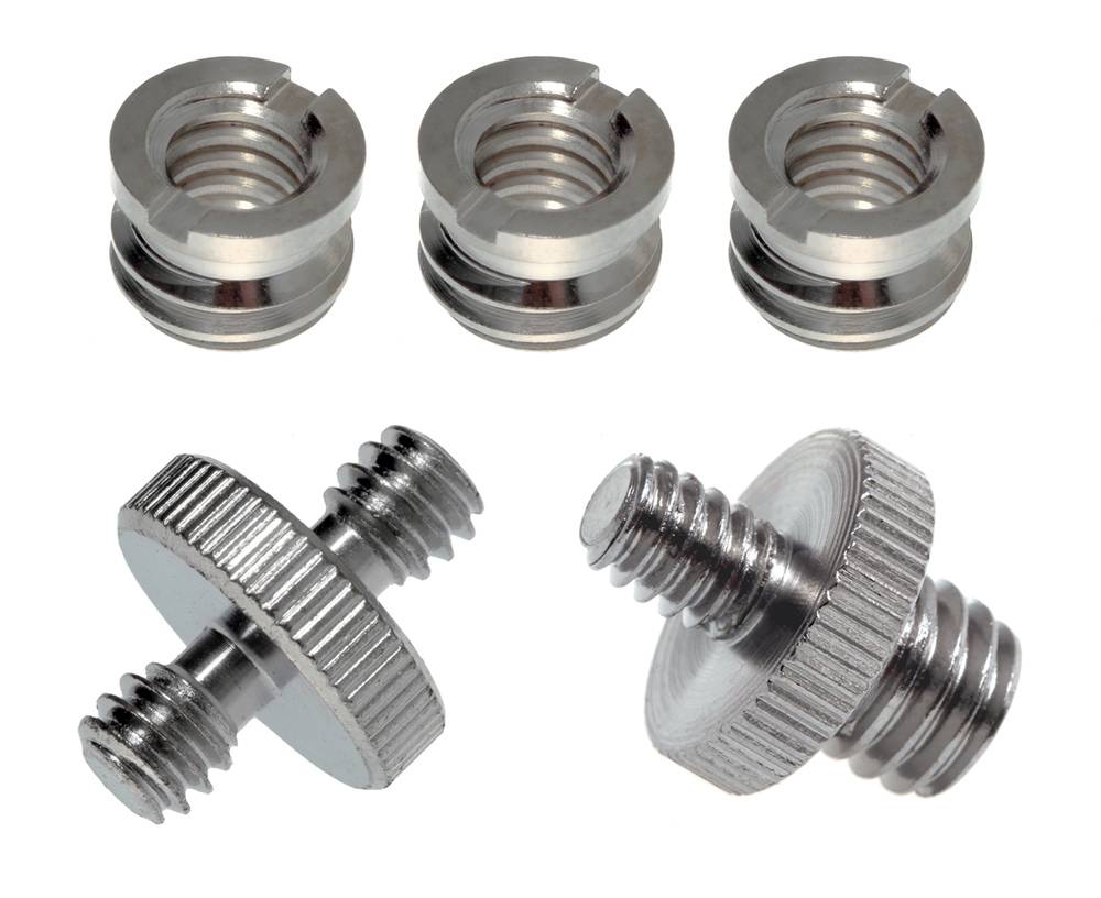 Gewindeadapter-Set UNC 1/4" 3/8" 5-teilig, Adapter-Schrauben für Zollgewinde-0