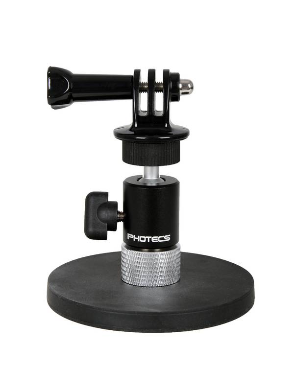 Photecs® Magnet-Halterung mit Stativkopf PMH-S2, äußerst starker Halt (bis ca. 45 kg) durch 88mm Neodym-Magneten