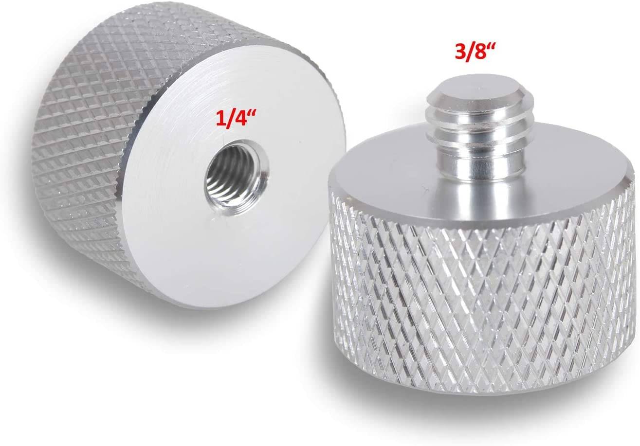 Photecs® Gewindeadapter UNC 1/4"-20 zu 3/8"-16, Adapter-Schraube für Zollgewinde-1