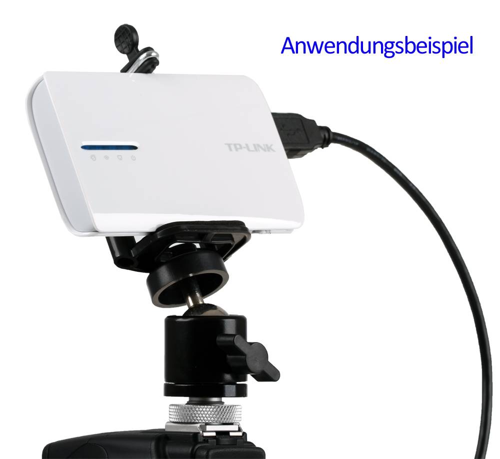 Photecs® Blitzschuh-Adapter Set V2 mit Halter Gr. L (ca. 60-85mm), Smartphone auf Blitzschuh-1