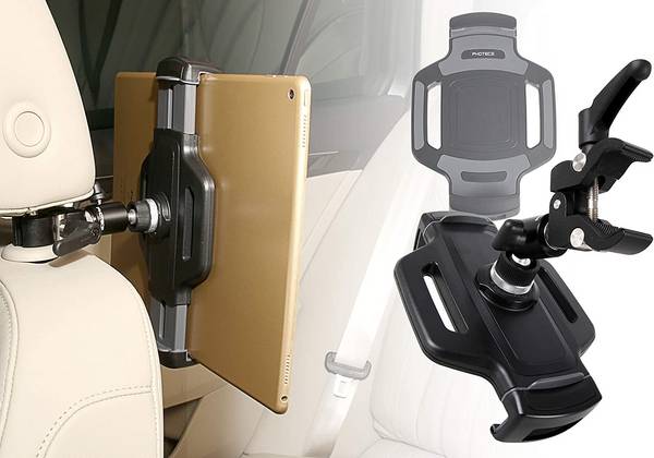 Photecs® Universal Auto Tablet-Halterung Pro V3, Halter f. iPad Pro und Tablet-PC von 6 - 14 Zoll