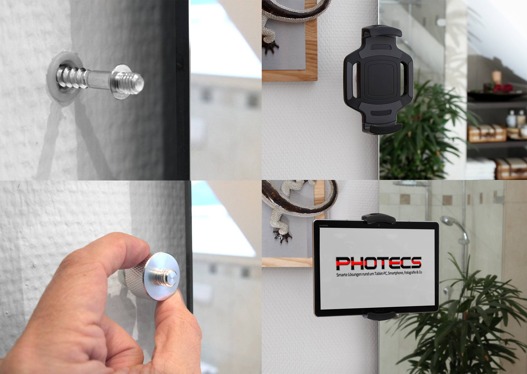 Photecs® Gewindeadapter M6 Innen zu 3/8"-16 Außen, Adapter/Konverter metrisch zu Zoll-Gewinde-2