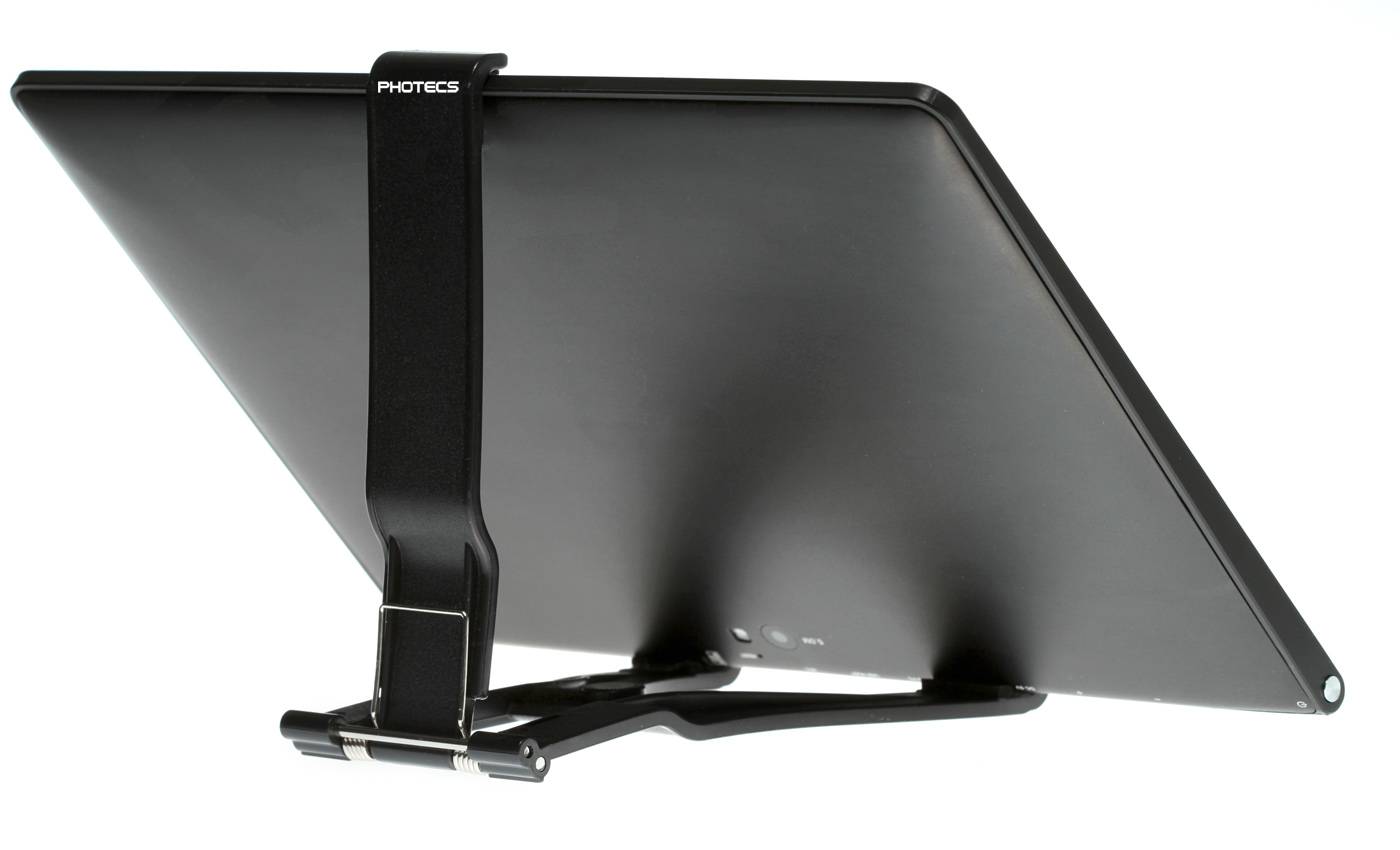 Photecs® Tablet-Stativ-Adapter Typ1 mit 1/4" Zoll Gewinde, Universal-Halter bis 21cm Tablet-Breite-0