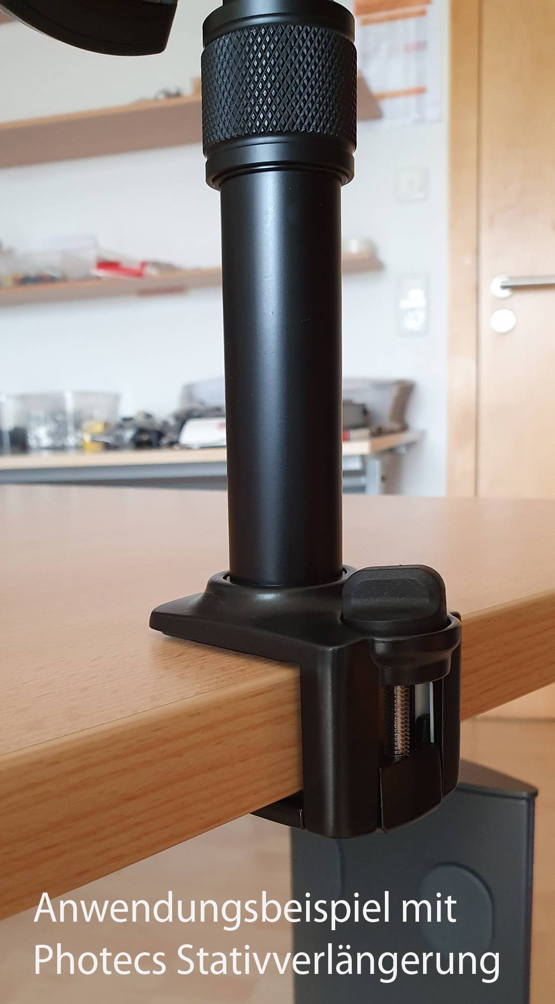 Photecs® Tischklemme, Universal-Klemme mit abnehmbarem Adapter UNC 1/4" zu 3/8"-2