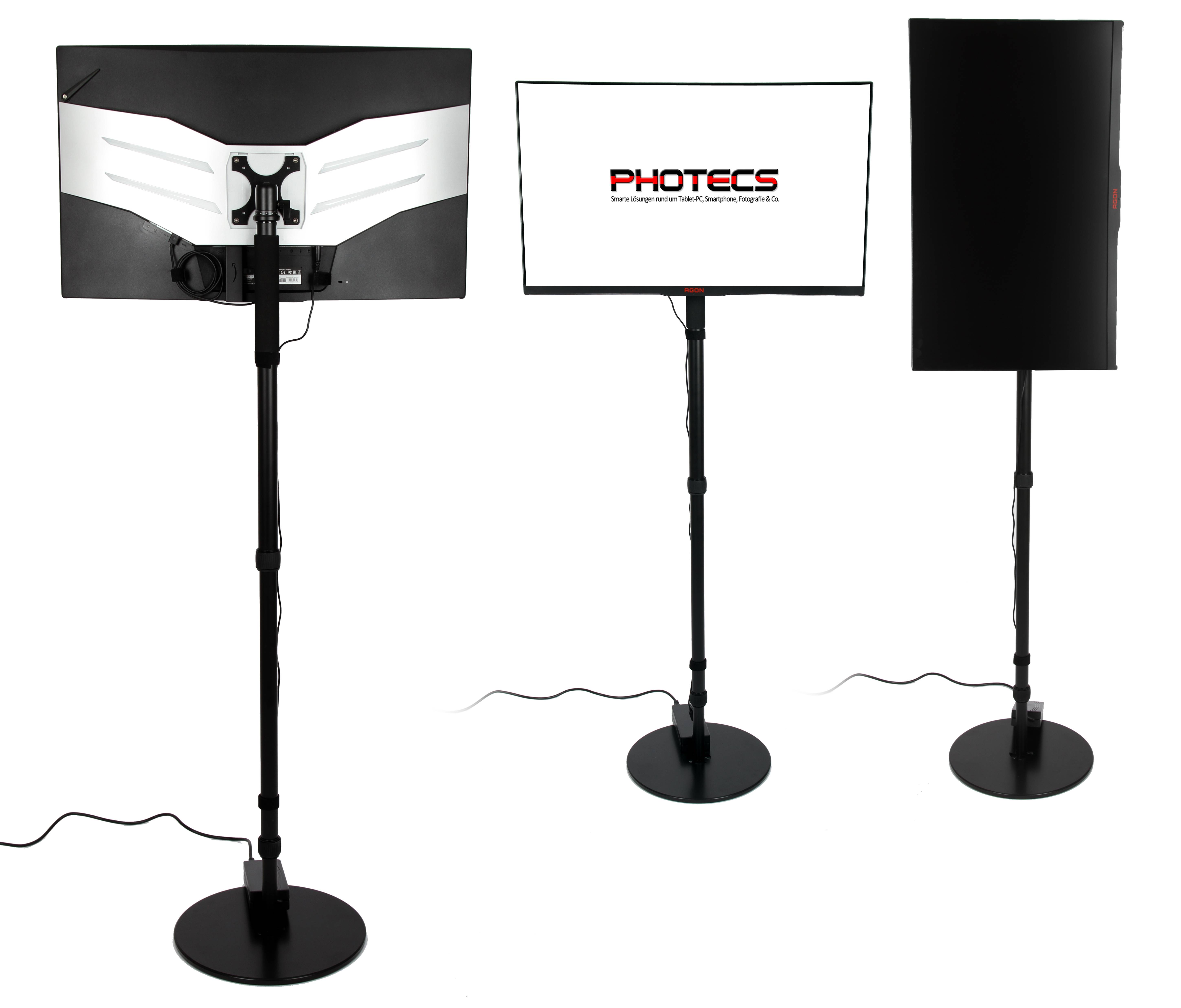 Photecs® VESA-Adapter 75/100 mit Panorama-Stativkopf-3