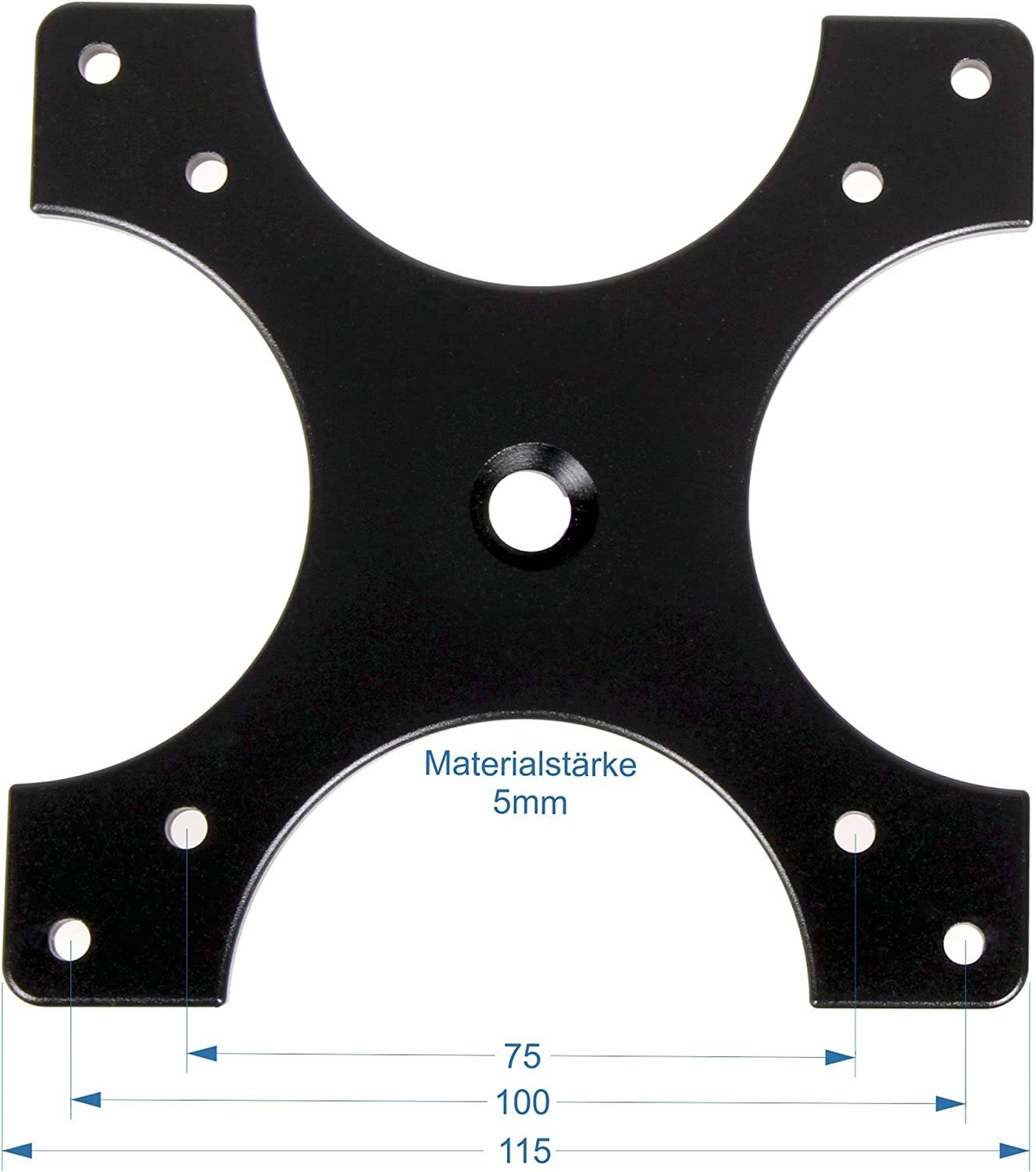 Photecs® VESA-Adapter 75/100 mit Panorama-Stativkopf-4