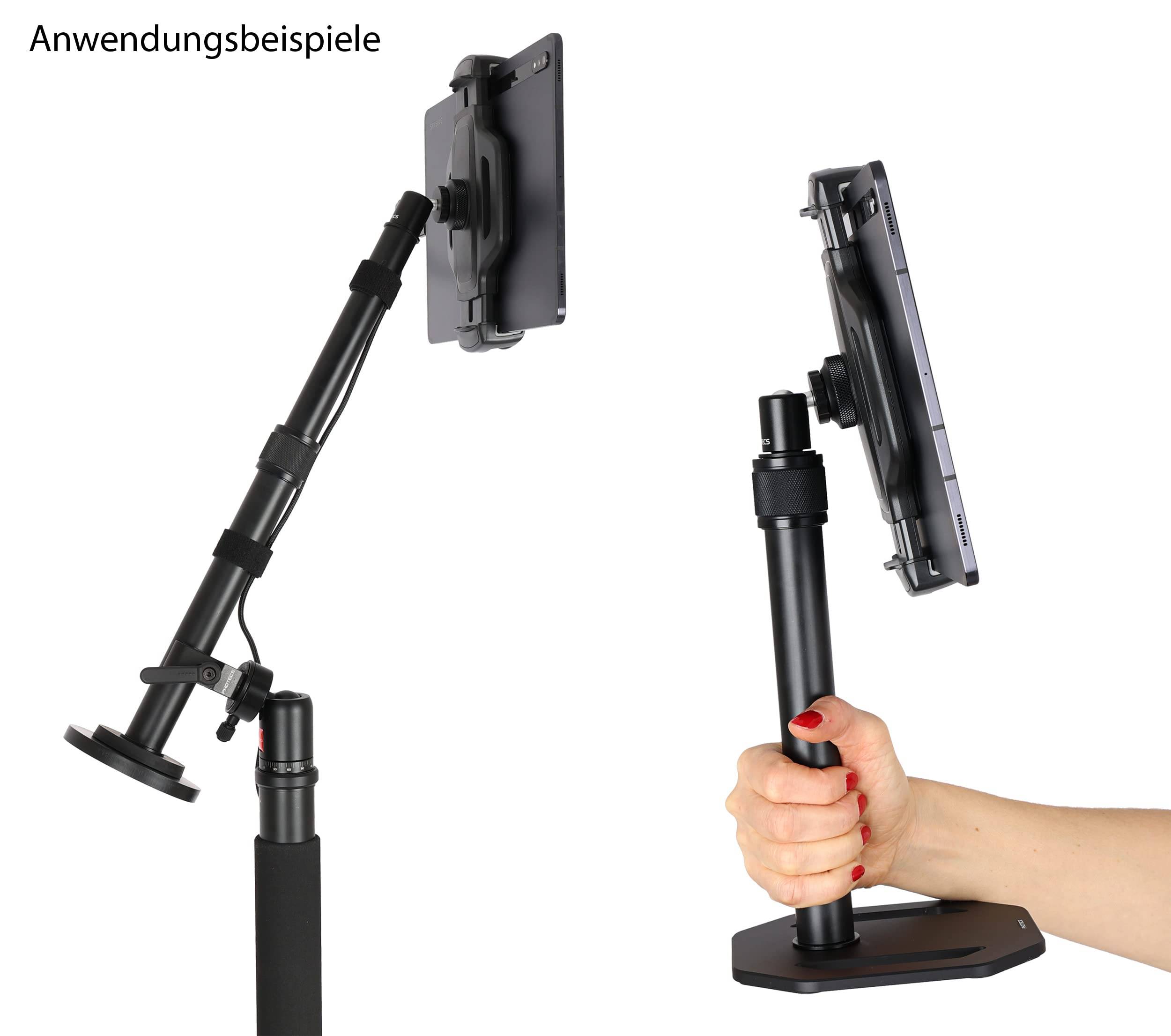 Photecs® Stativ-Verlängerung Pro-L, verstellbares Mini-Monopod, Kamera-Handgriff mit Gew.adapter-2