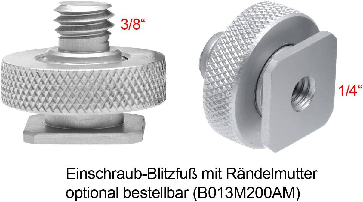 Photecs® Blitz-Schirm-Halter, Blitz-Schirm-Neiger Typ2, Kniegelenk, Winkel (3/8"- & 1/4"-Anschluss)-4