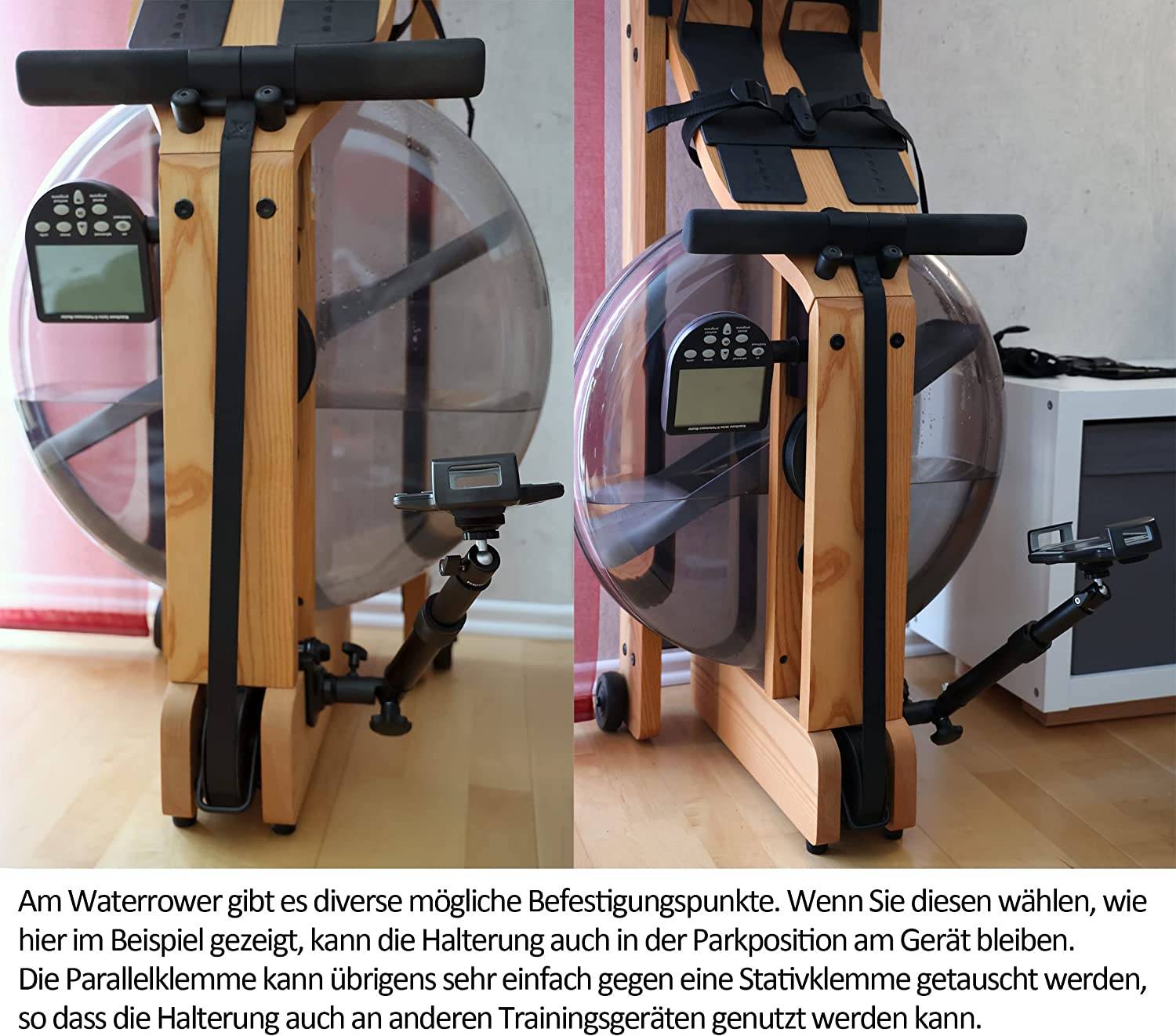 Photecs® Tablet-Halterung Pro V4-PK, höhenverstellbar mit Kniegelenk, f. iPad Pro u. andere Tablet-4