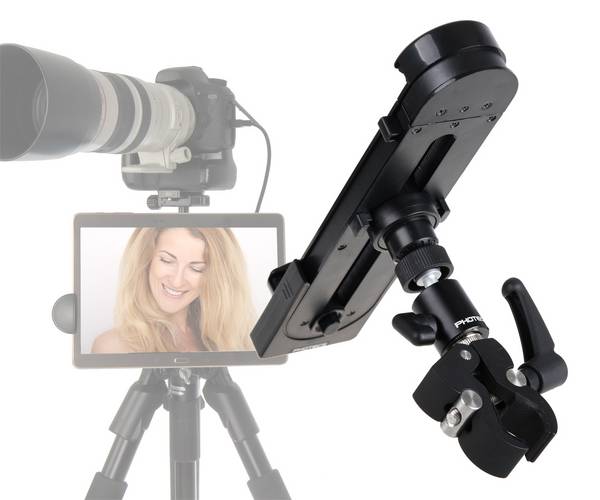 Photecs® Universal Tablet-Halterung Pro V1, Halter f. iPad oder andere Tablets und Smartphones