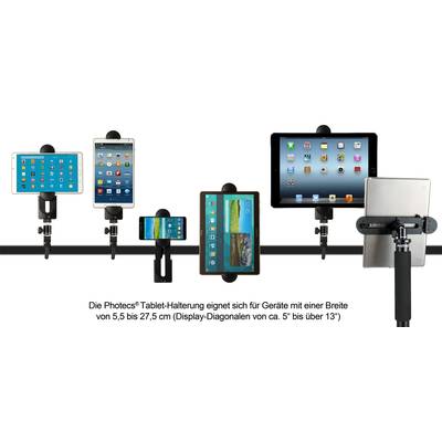 Photecs® Universal Tablet-Halterung Pro V1, Halter f. iPad oder andere  Tablets und Smartphones