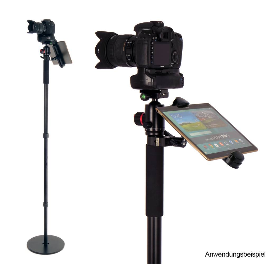 Photecs® Universal Tablet-Halterung Pro V1, Halter f. iPad oder andere Tablets und Smartphones-3
