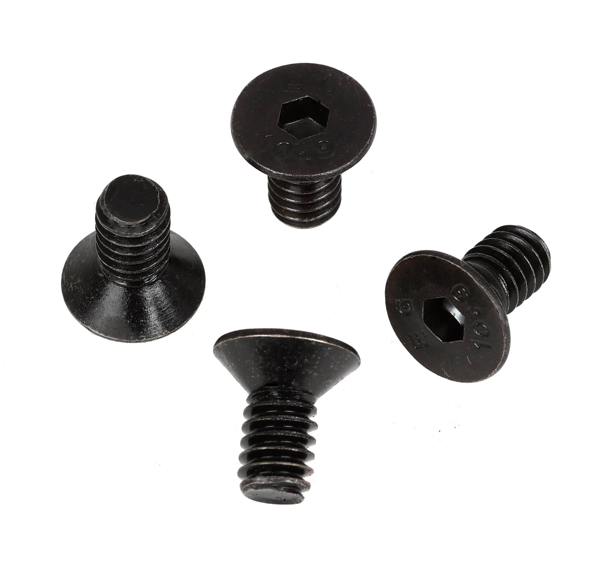 Senkkopf-Schrauben UNC 1/4" Zoll-Gewinde (4er-Set), Gewindelänge 8mm, Kameraschrauben, Innensechskant-0