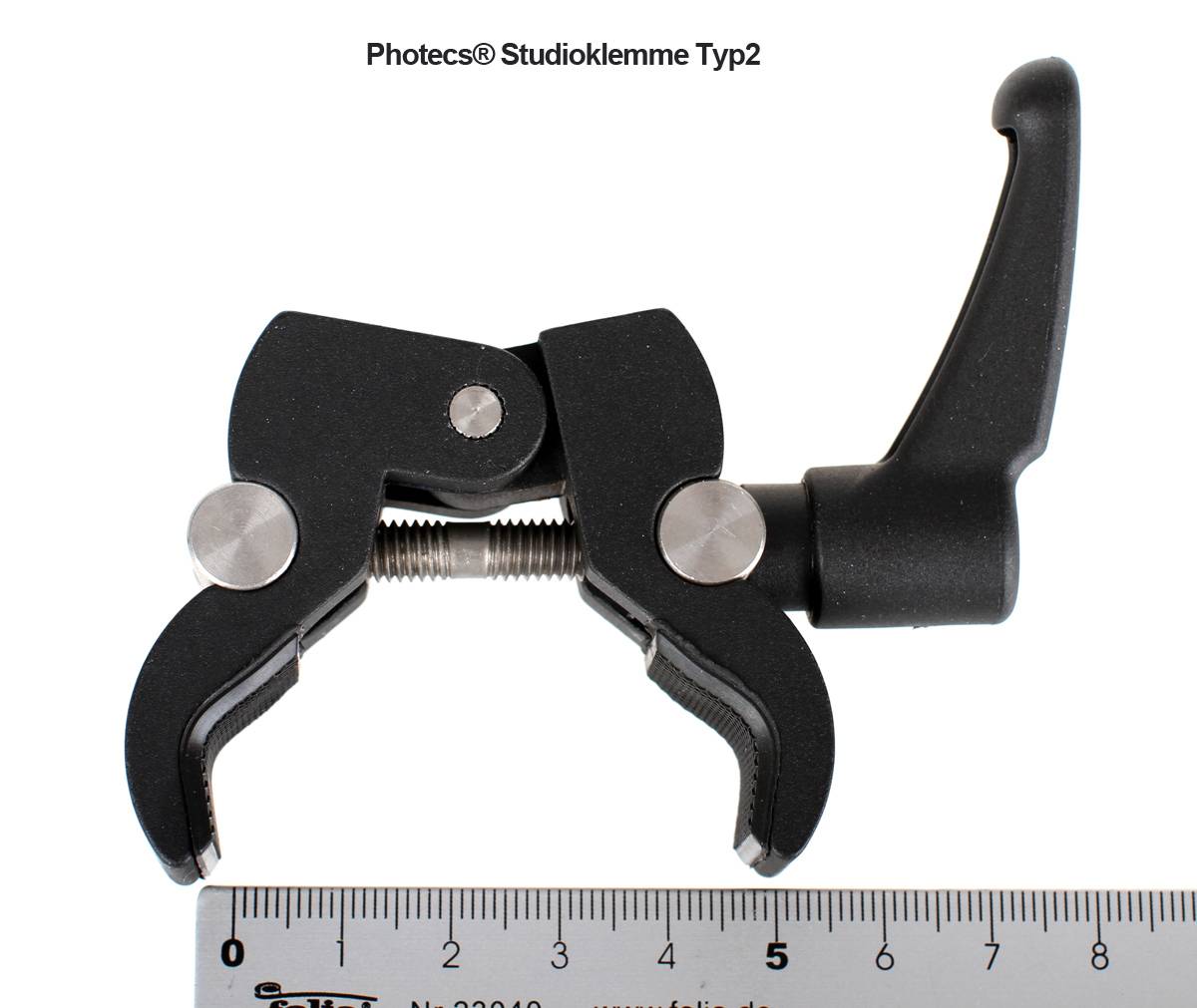 Photecs® Studio-Klemme Typ2, Foto-Klemme Stativklemme 3/8" und 1/4"-Gewinde,-3