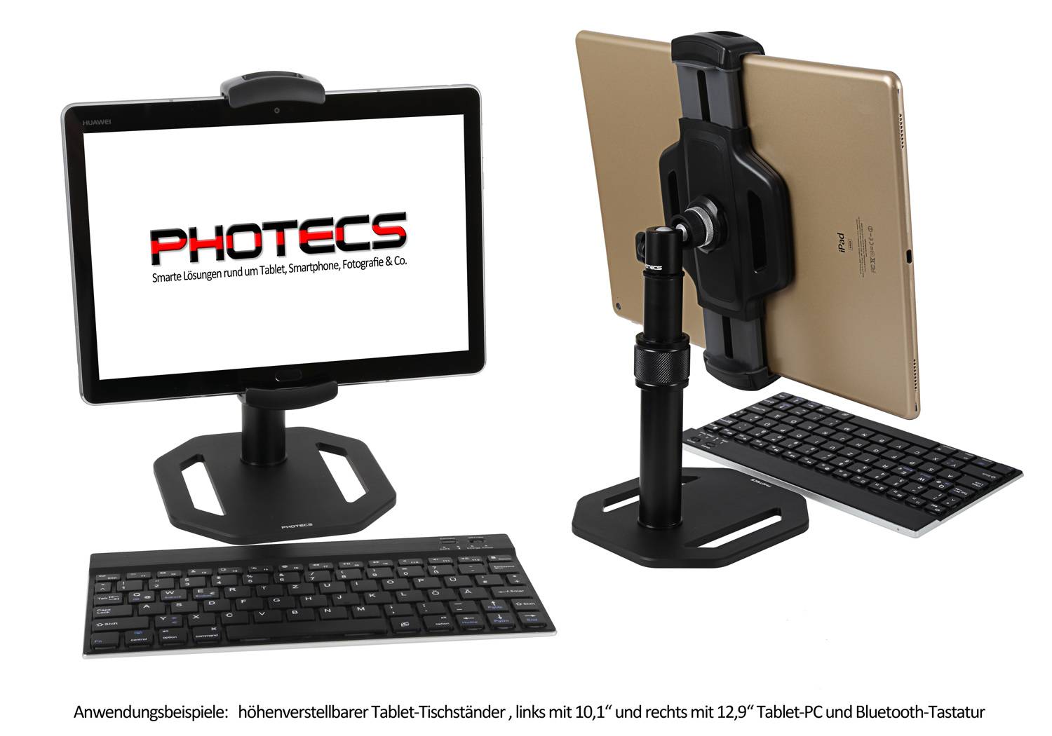 Photecs® Tablet Tischständer Pro V5, höhenverstellbares Tablet-Tischstativ-2