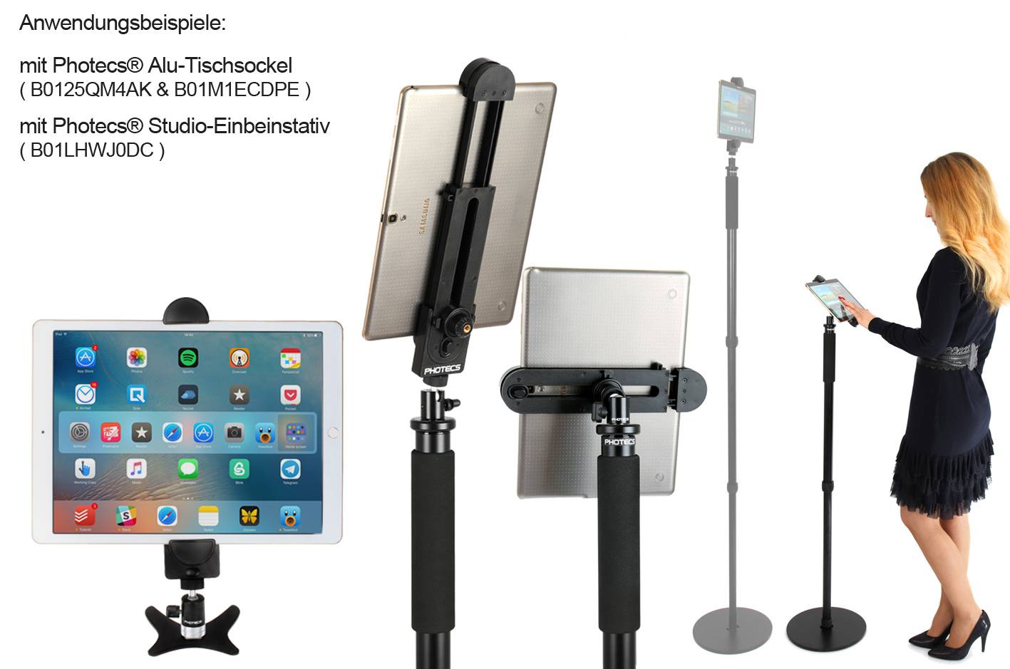 Photecs® Universal Auto Tablet-Halterung Pro V1-A für iPad Pro und andere Tablet-PC bis zu 14 Zoll ode-3