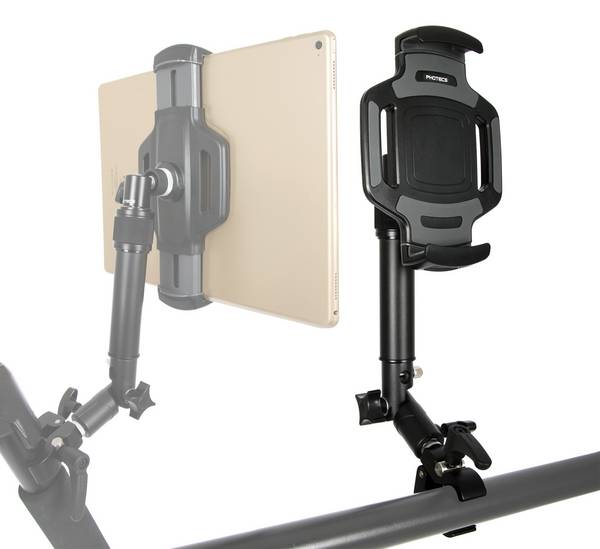 Photecs® Tablet-Halterung Pro V4-K2, höhenverstellbar mit Kniegelenk, f. iPad Pro u. andere Tablet