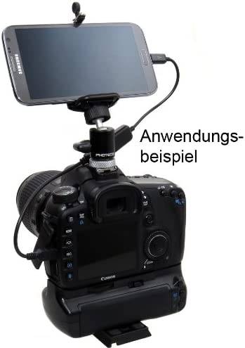 Photecs® Smartphone Stativ Adapter 1/4" Gr. L (von ca. 60 bis 85 mm) / Handy Halter-3