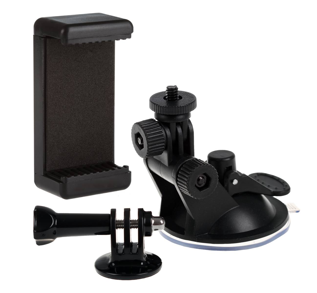 Photecs® Universal Saugnapf Halterung V2 (55-85mm), für Smartphone, Kamera, Handy, ActionCam, GoPro-1